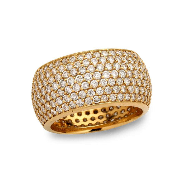 18kt Wide Dimaond Ring