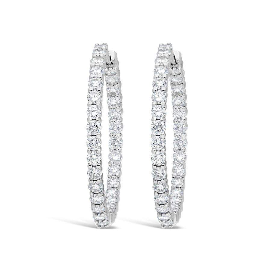 Roberto Coin Inside Out Diamond Hoops