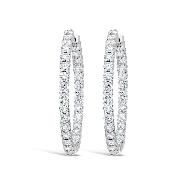 Roberto Coin Inside Out Diamond Hoops