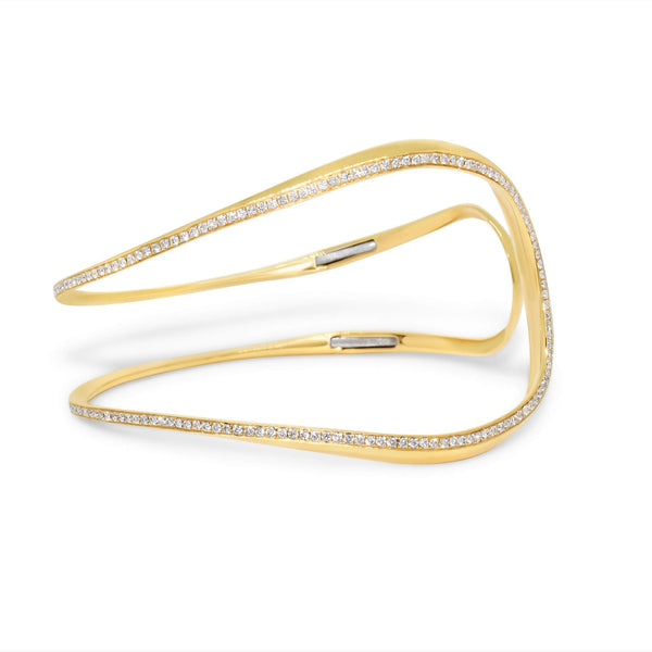 18kt Rose Gold Diamond Bangle