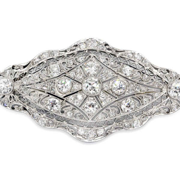 Platinum Deco Pin/Pendant.