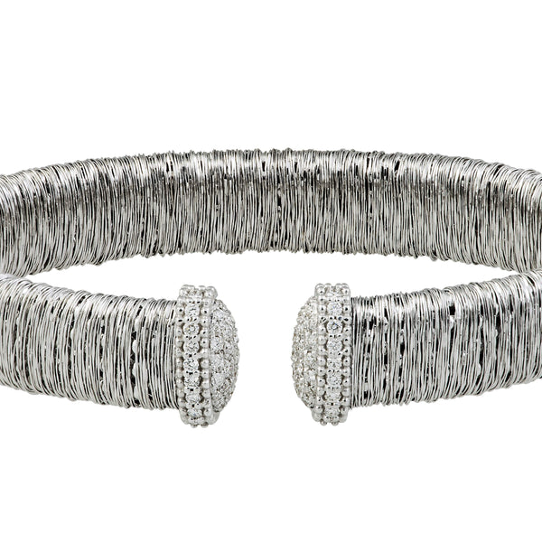 18kt White Gold Diamond Cuff
