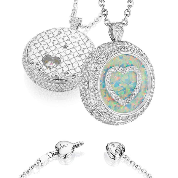 18kt Gold Paul Forrest Diamond Medallion Pendant