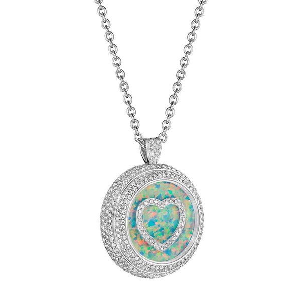 18kt Gold Paul Forrest Diamond Medallion Pendant