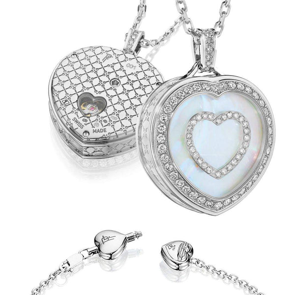 18kt Gold Paul Forrest Mother Of Pearl & Diamond Pendant