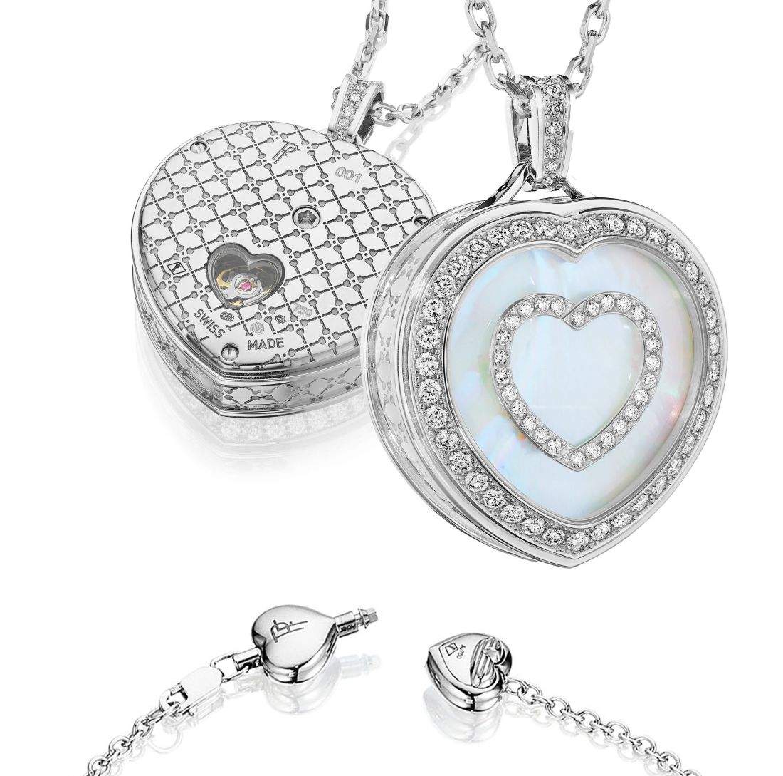 18kt Gold Paul Forrest Mother Of Pearl & Diamond Pendant