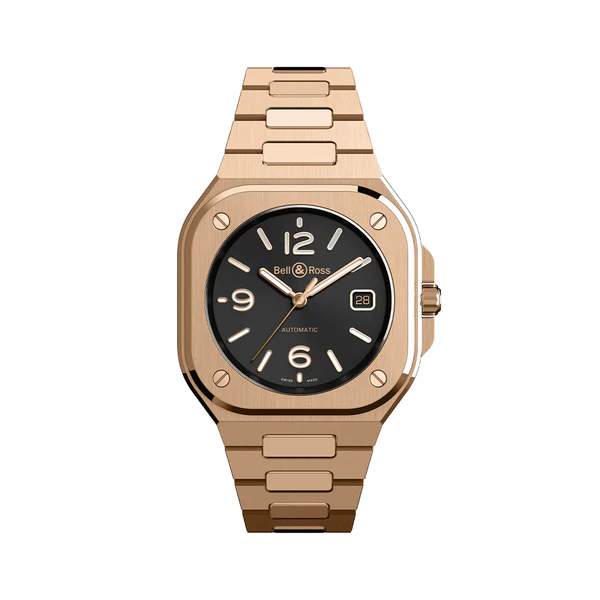 BELL & ROSS BR-05 ROSE GOLD WATCH.