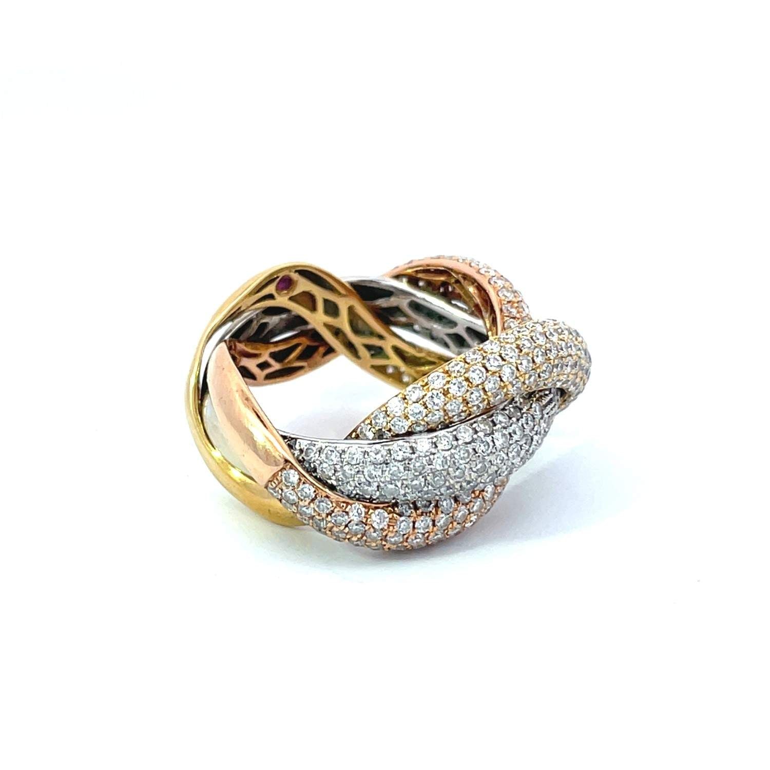 18kt Gold Roberto Coin Diamond Ring