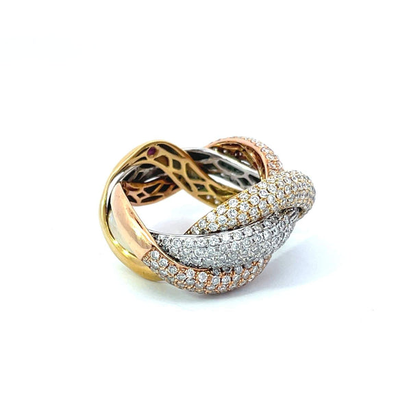 18kt Gold Roberto Coin Diamond Ring