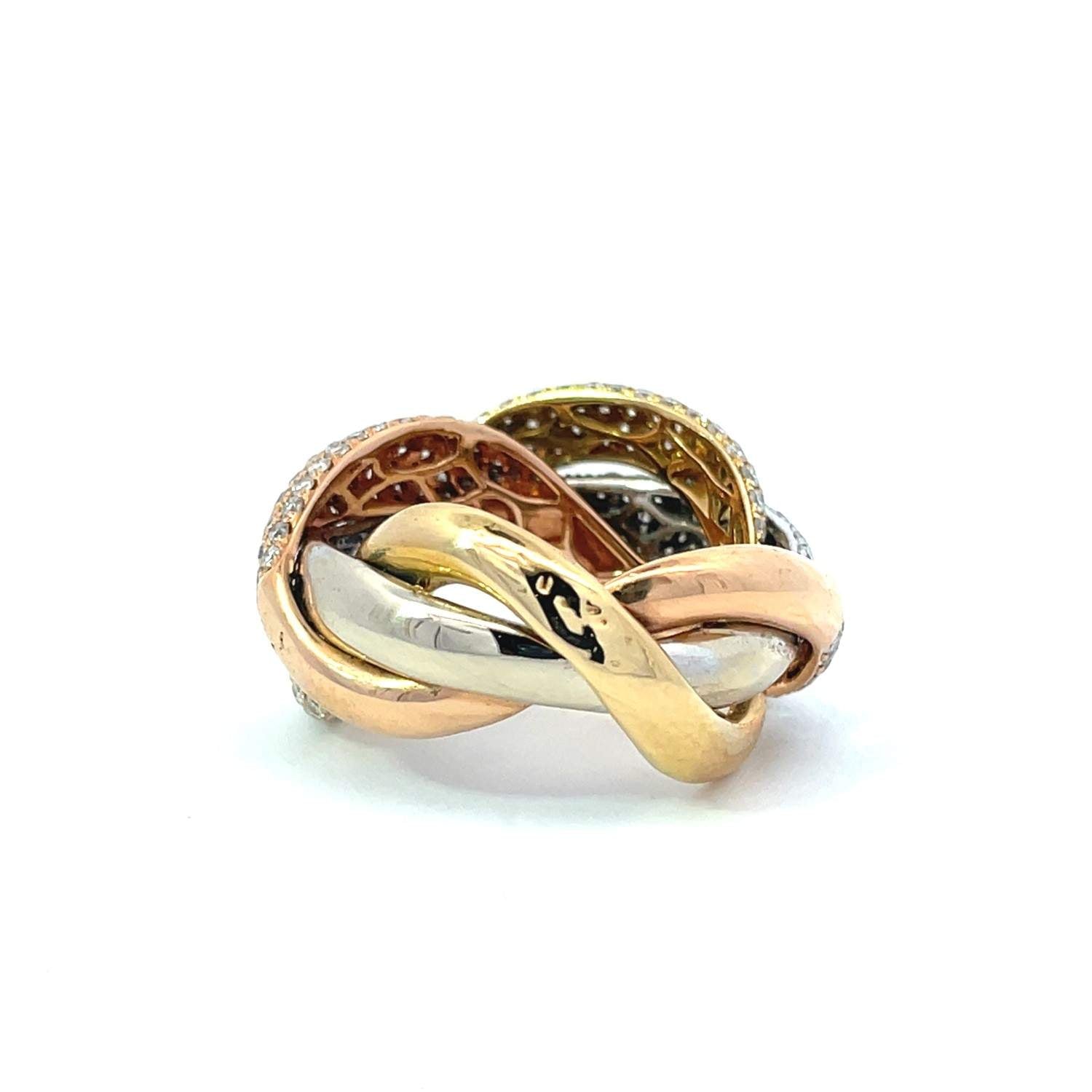 18kt Gold Roberto Coin Diamond Ring