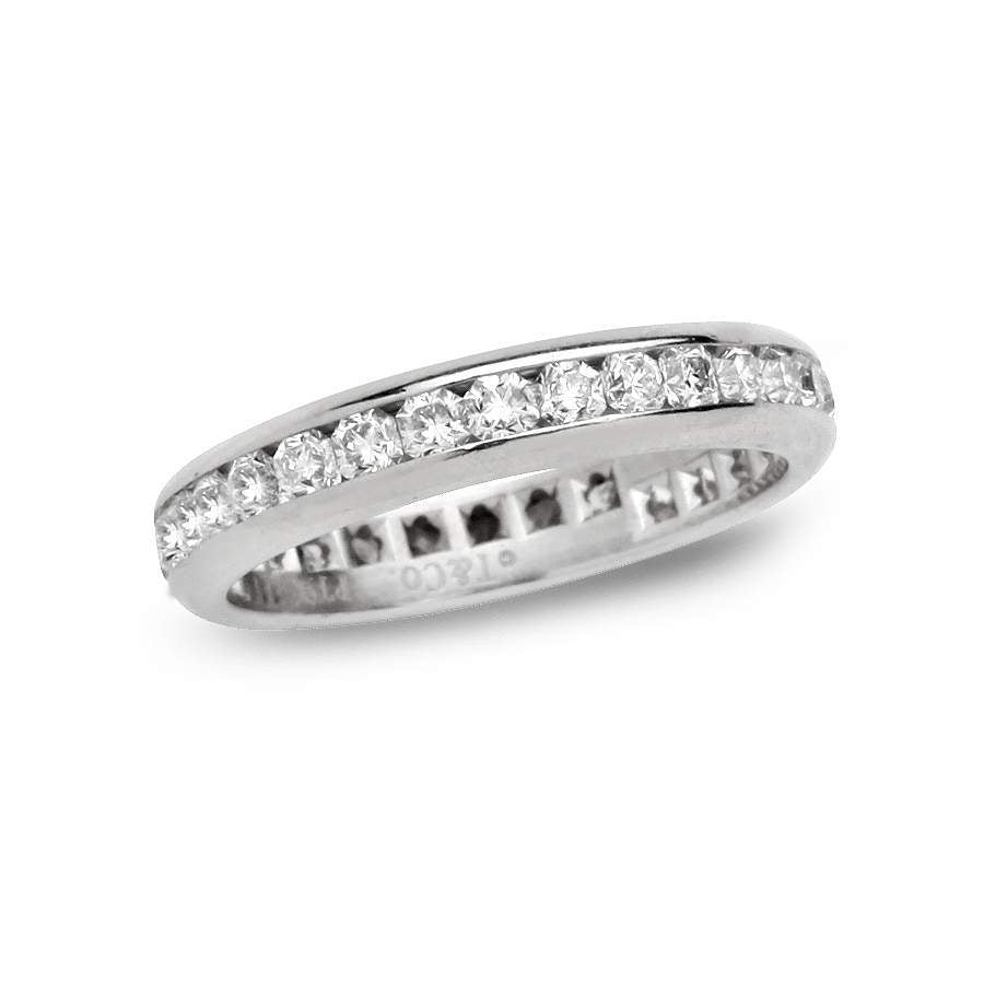 Platinum Tiffany & Co "Lucida" Diamond Band