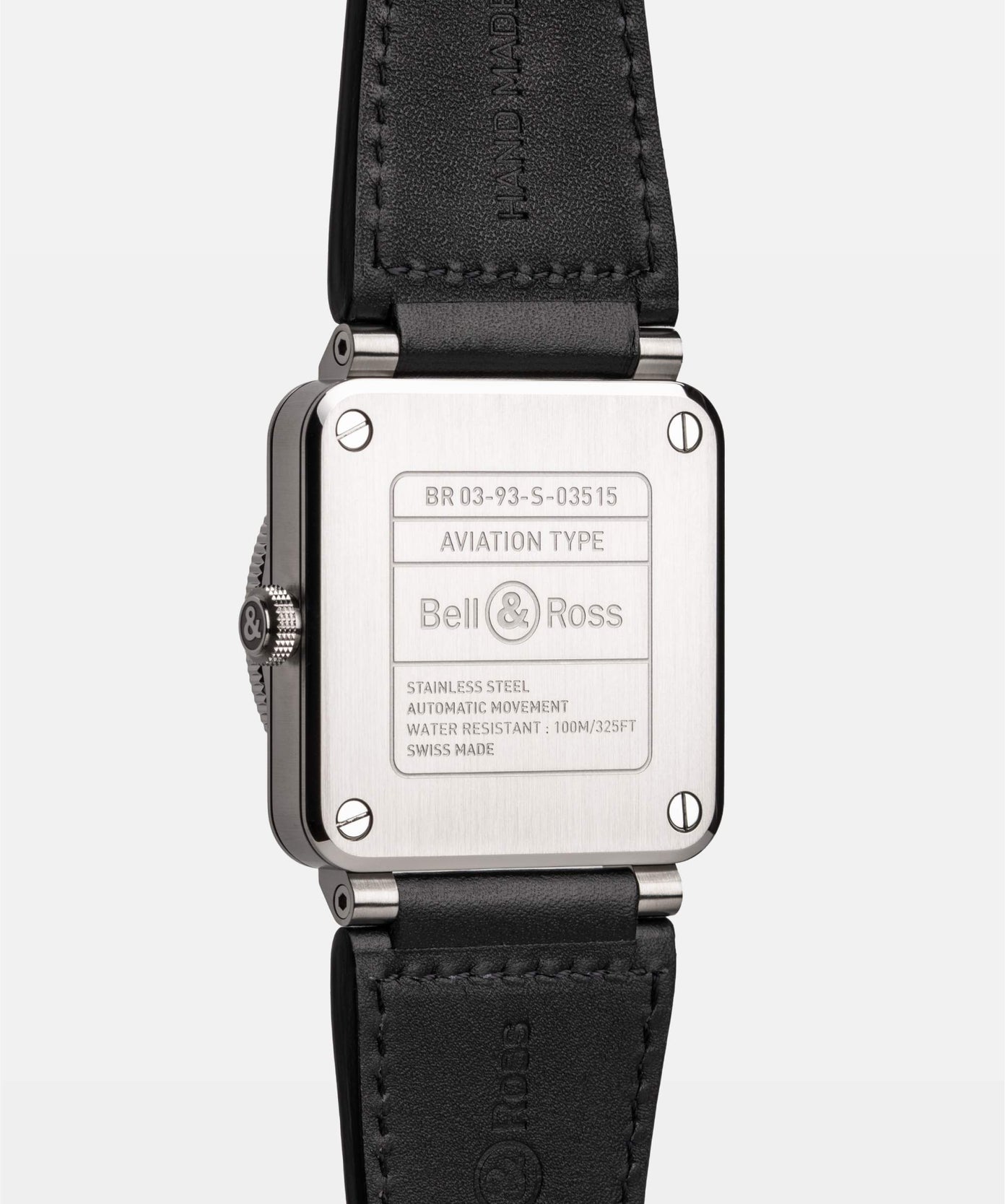 BELL & ROSS BR-03 GMT BLACK WATCH.