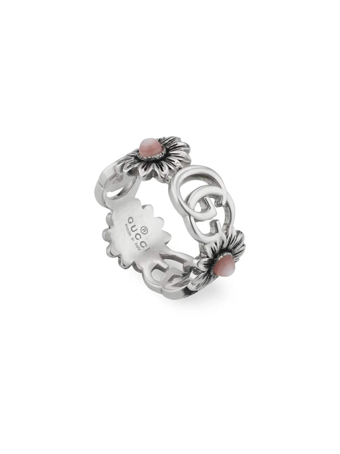 Sterling Silver Gucci Flower Ring