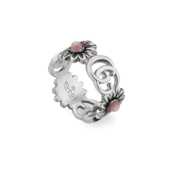 Sterling Silver Gucci Flower Ring