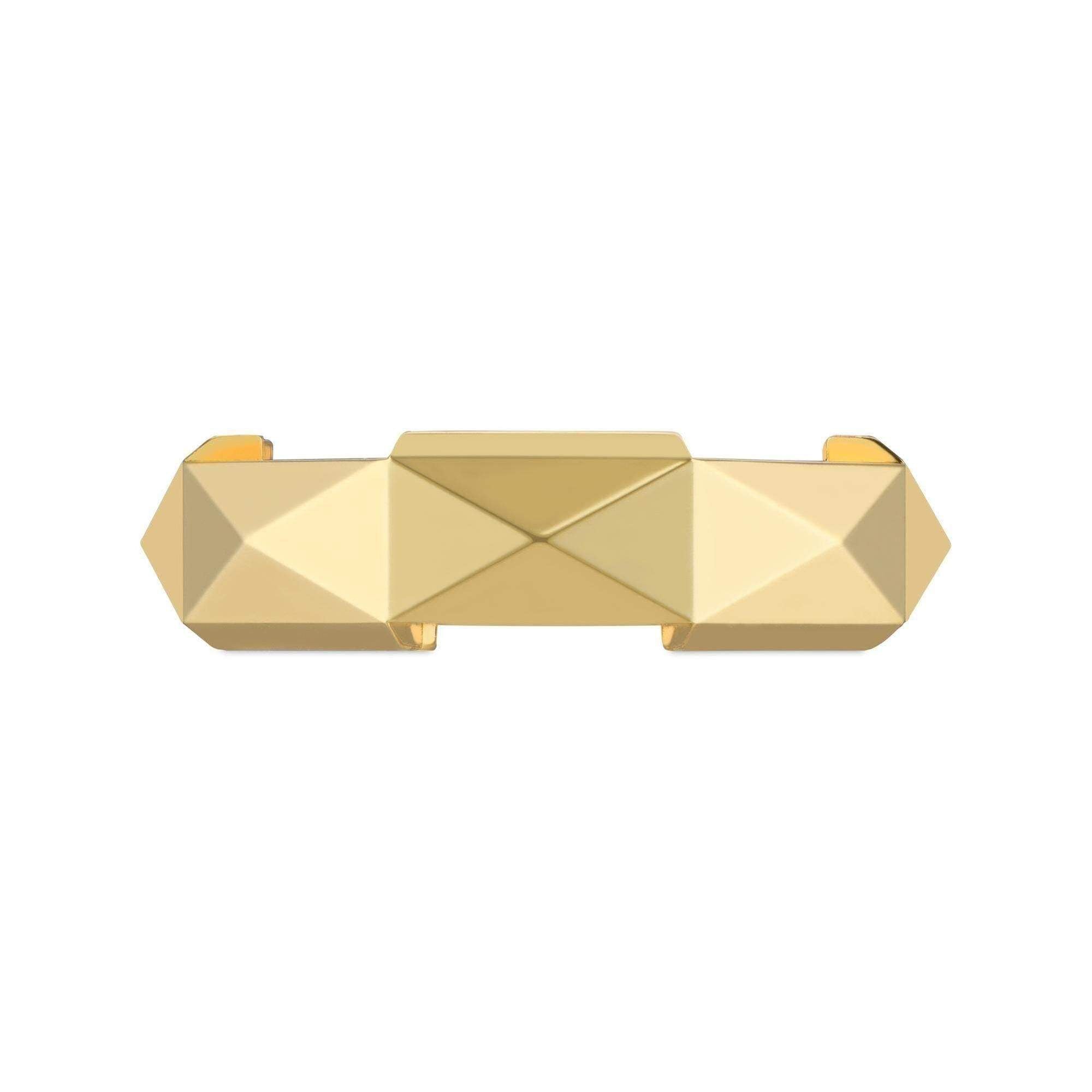 Yellow Gold Gucci Link To Love Studded Ring