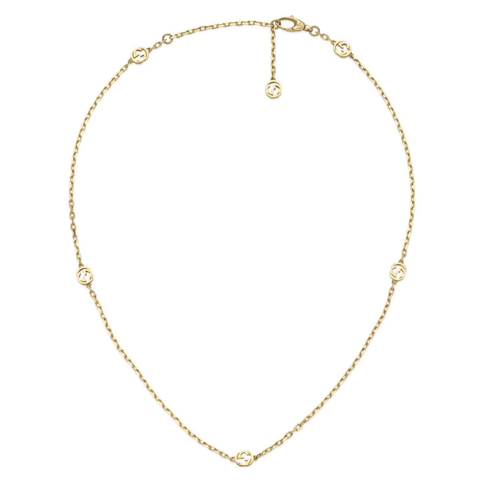 Yellow Gold Gucci Interlocking "G" Necklace