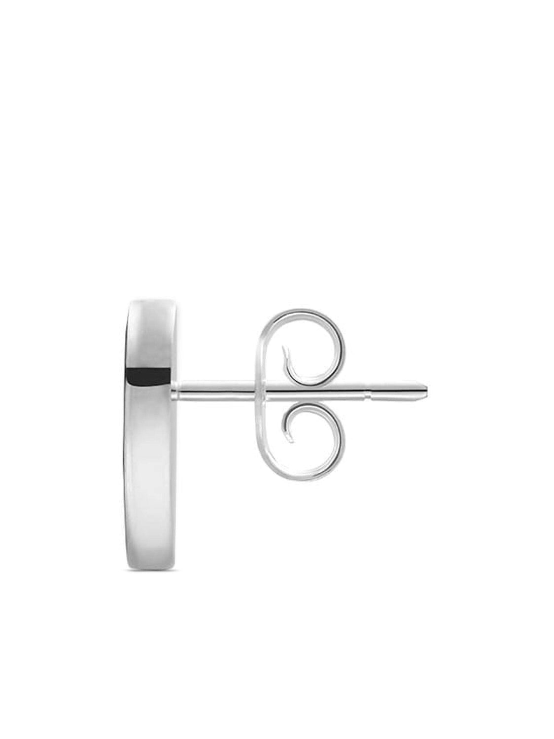 Silver Gucci Heart Earrings