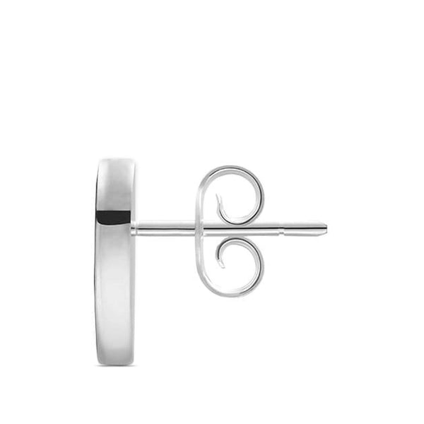 Silver Gucci Heart Earrings