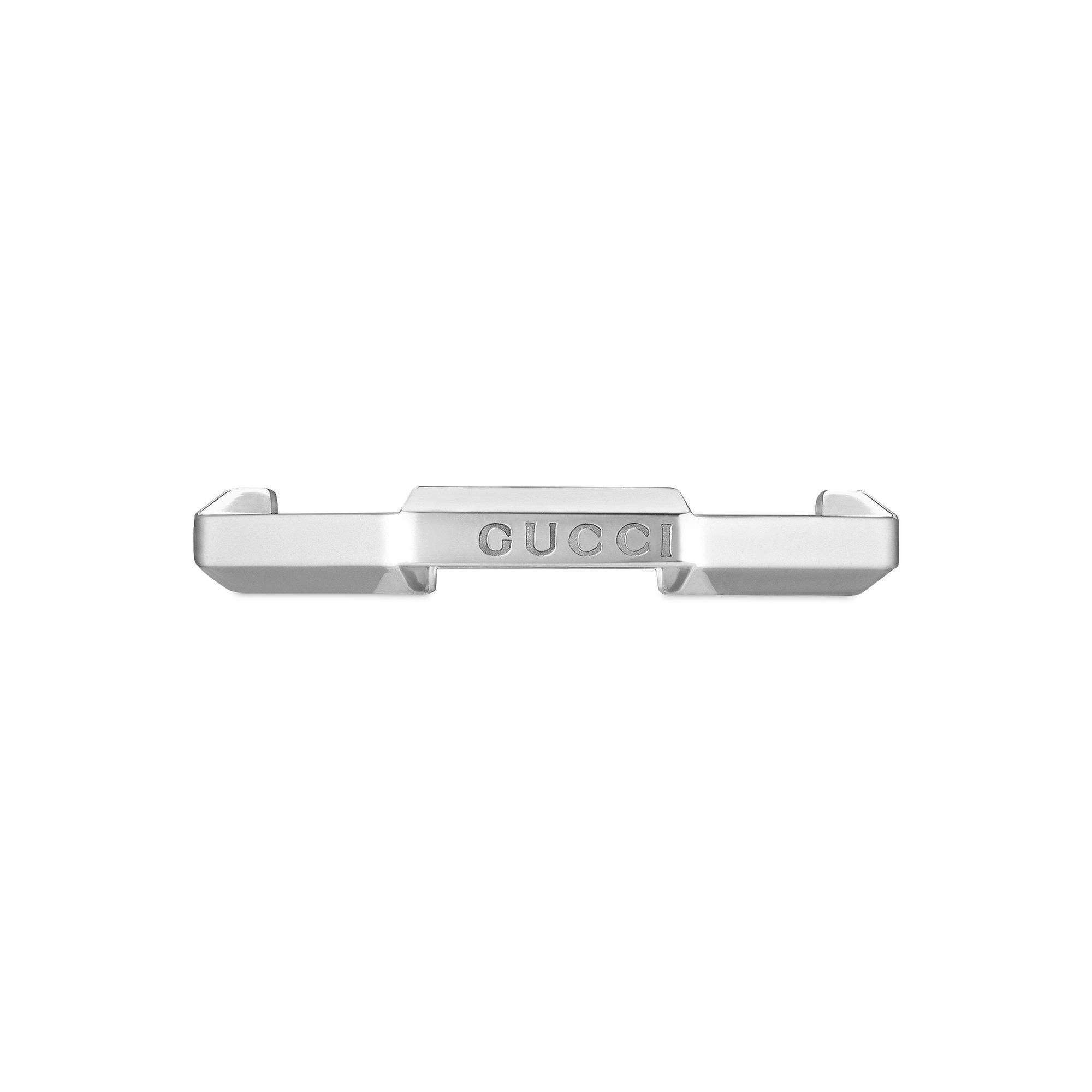 White Gold Gucci Link To Love Ring