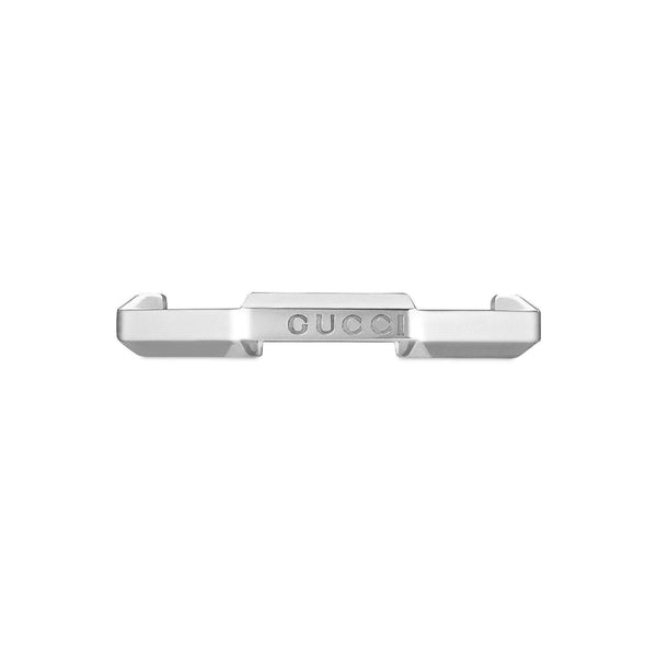 White Gold Gucci Link To Love Ring