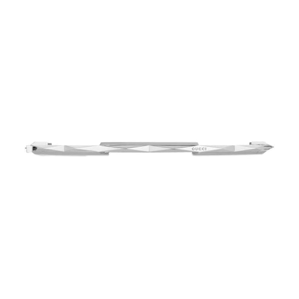 White Gold Gucci Link To Love Bangle