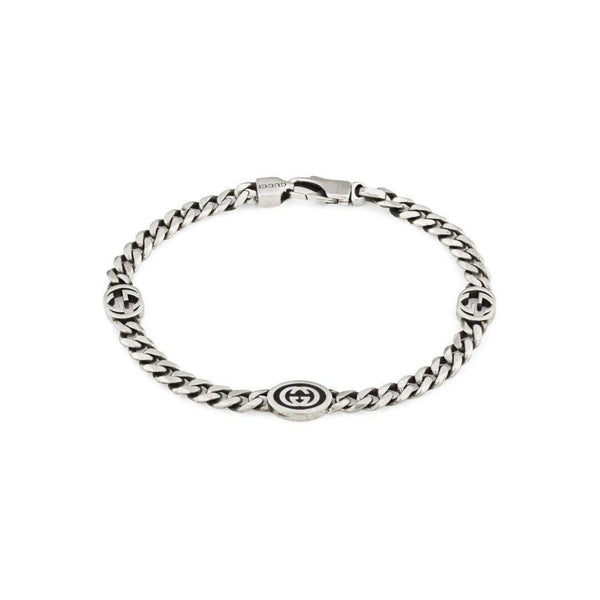 Silver Gucci Interlocking Bracelet