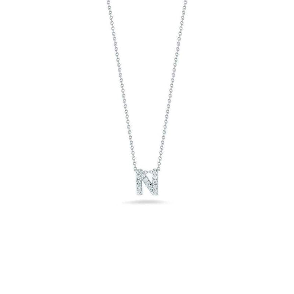 18kt Gold Roberto Coin Love Letter "N" Necklace