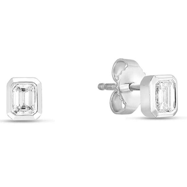 18kt Gold Roberto Coin Diamond Stud Earrings