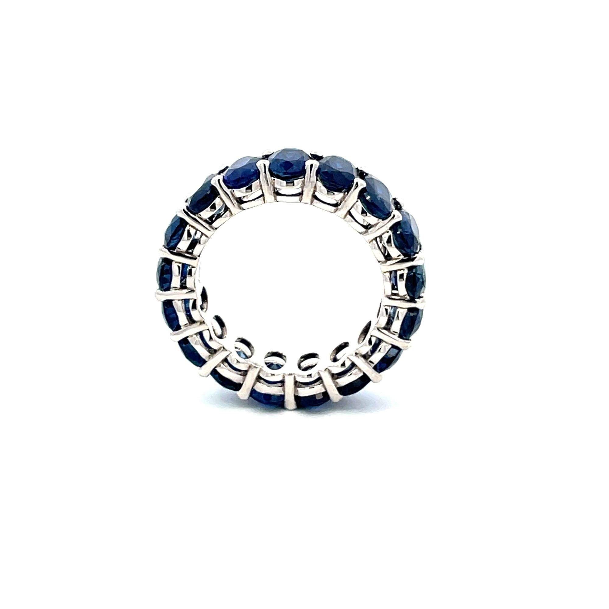 18kt Sapphire Eternity Band