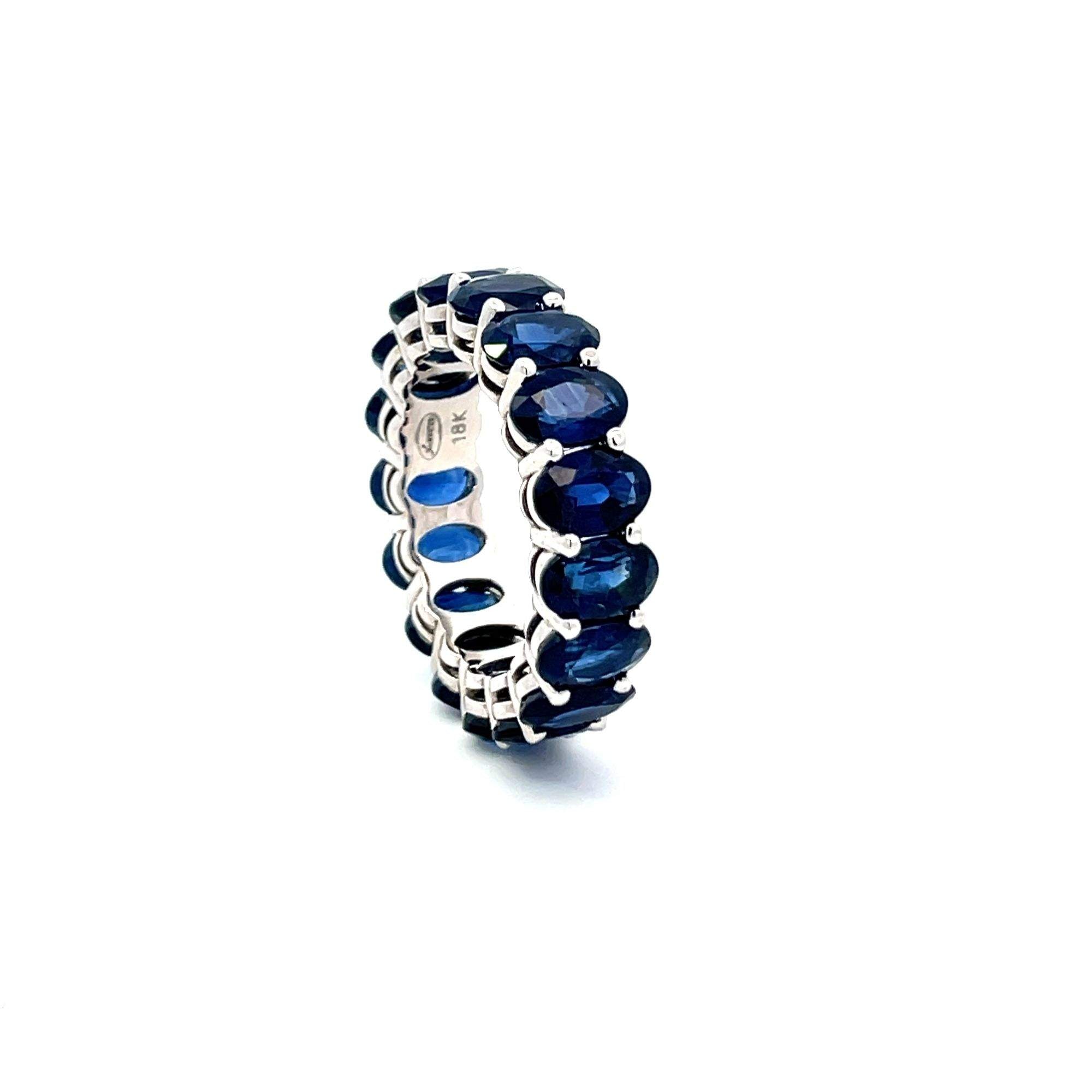 18kt Sapphire Eternity Band