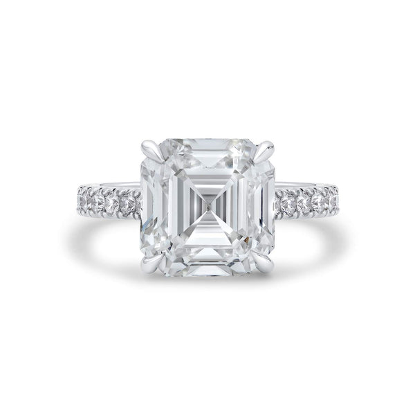Asscher Cut Diamond Engagement Ring.