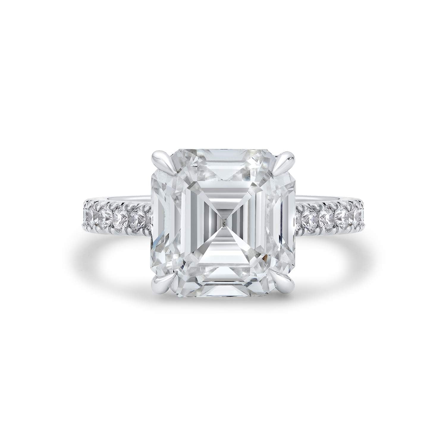 Asscher Cut Diamond Engagement Ring.
