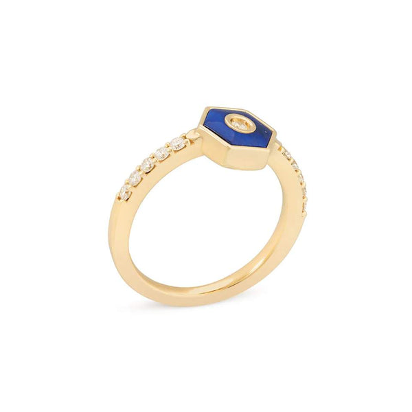 18kt Gold Miseno Sommersa Lapis Ring.