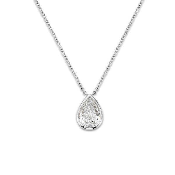 14kt Gold Diamond Solitaire Necklace