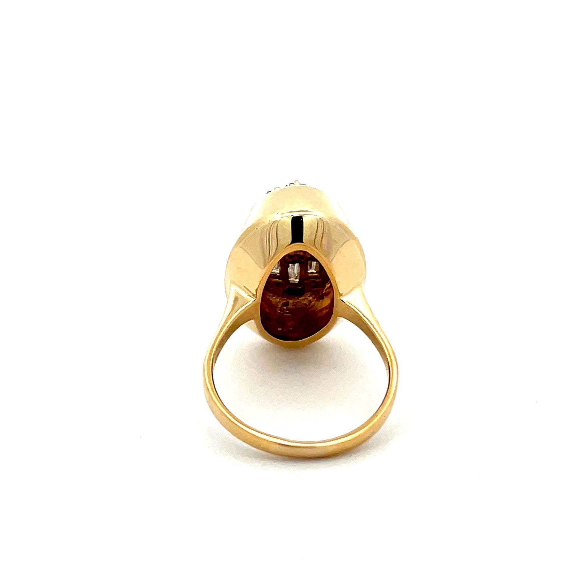 18kt  Vintage Diamond Ring