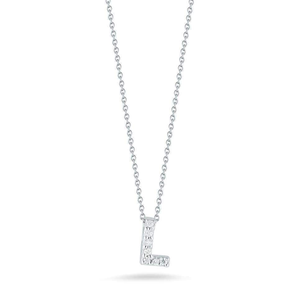 18kt Gold Roberto Coin Love Letter "L" Pendant