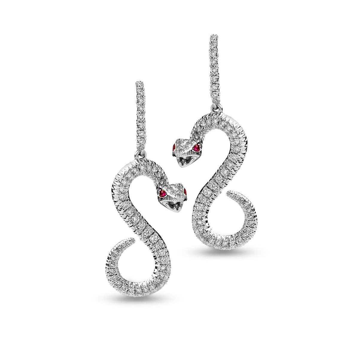 18kt Ruby & Diamond Earrings