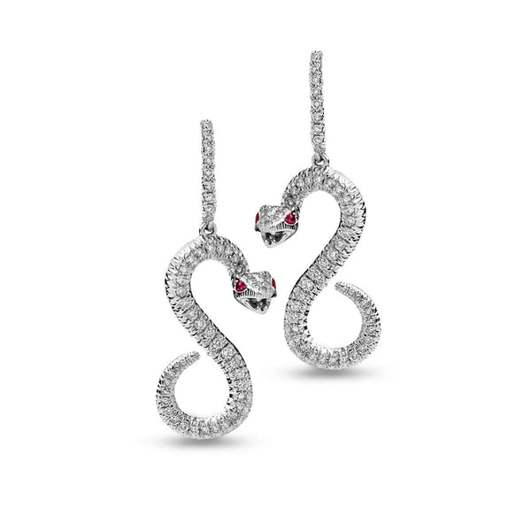 18kt Ruby & Diamond Earrings