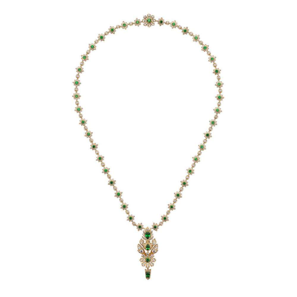 YELLOW GOLD GUCCI FLORA NECKLACE