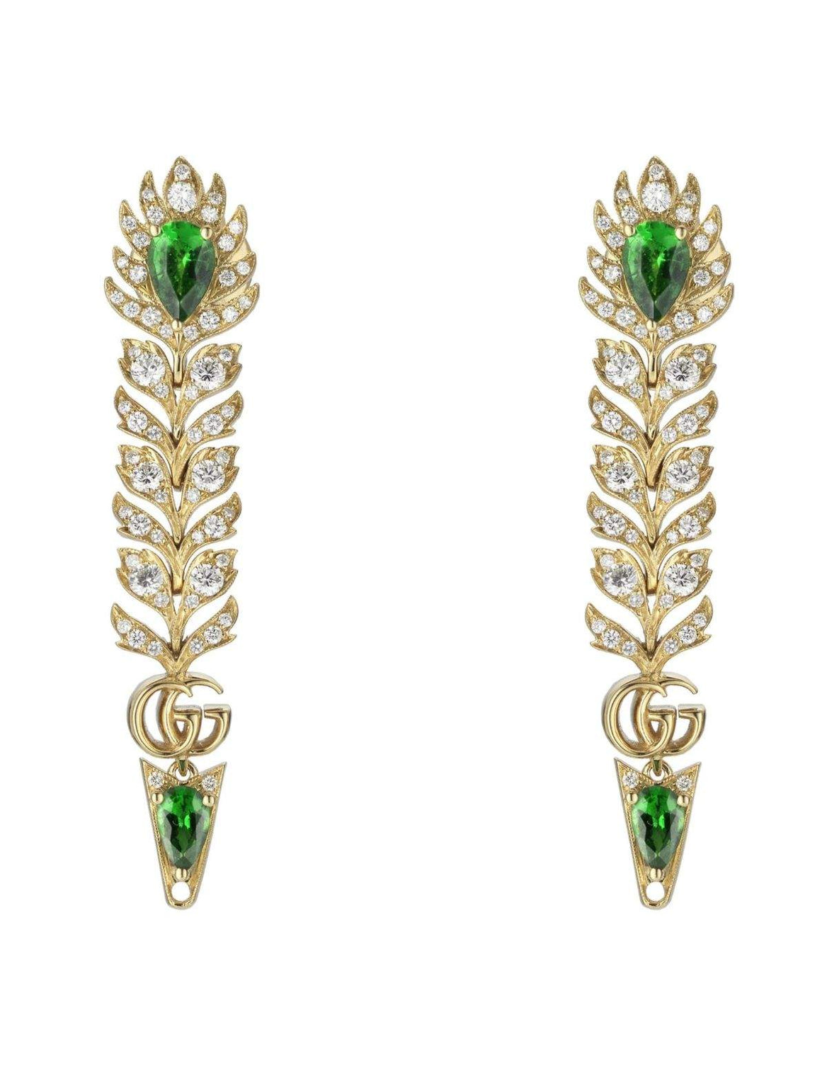 18kt Gold Gucci Flora Earrings