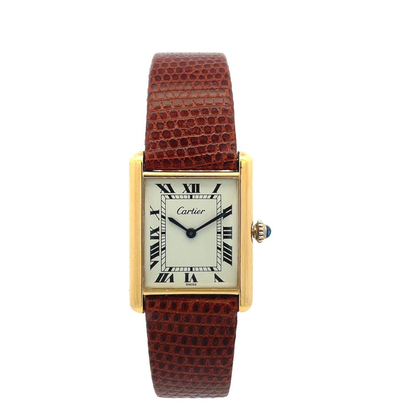 PRE OWNED CARTIER TANK WATCH