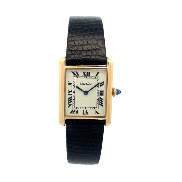 PRE OWNED CARTIER TANK WATCH