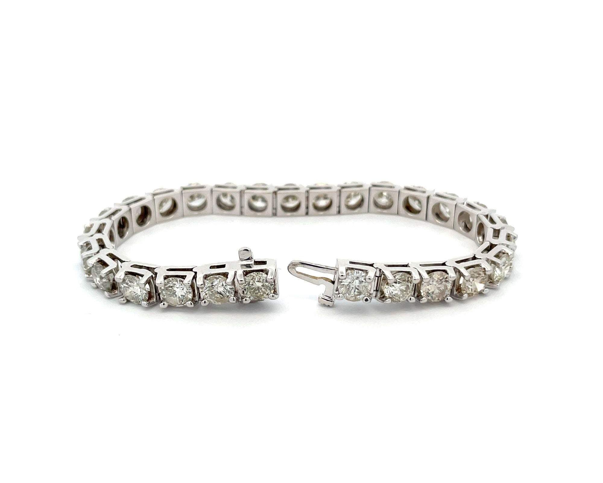 14kt White Gold Diamond Tennis Bracelet