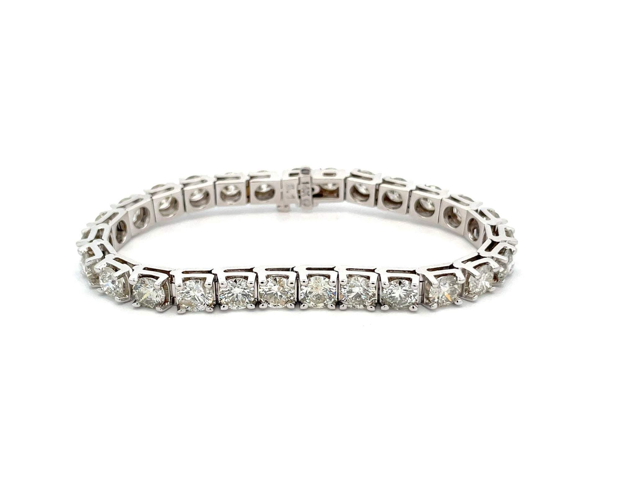 14kt White Gold Diamond Tennis Bracelet