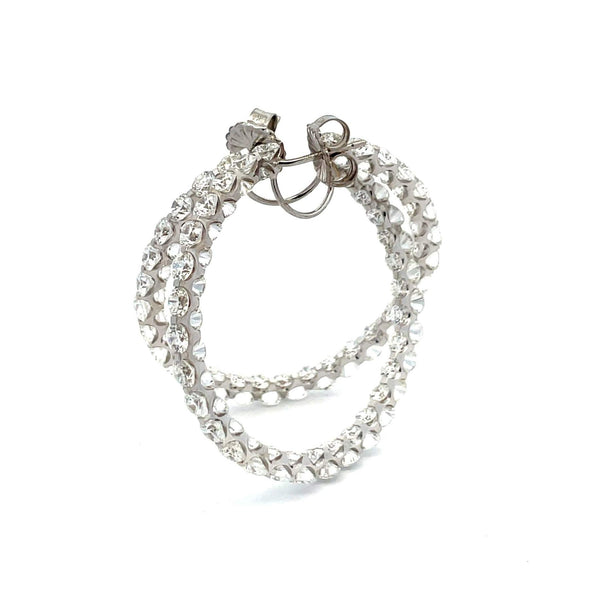 CHOPARD DIAMOND HOOP EARRINGS