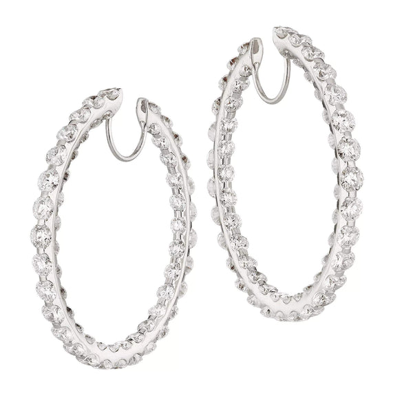 CHOPARD DIAMOND HOOP EARRINGS