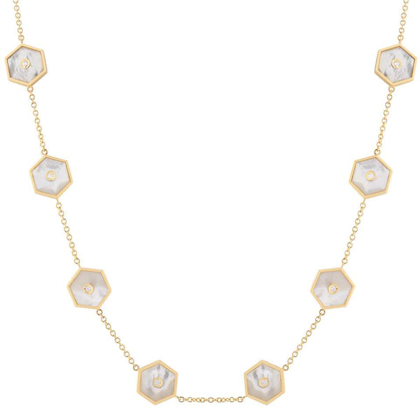 18kt Gold Miseno Mother Of Pearl Necklace
