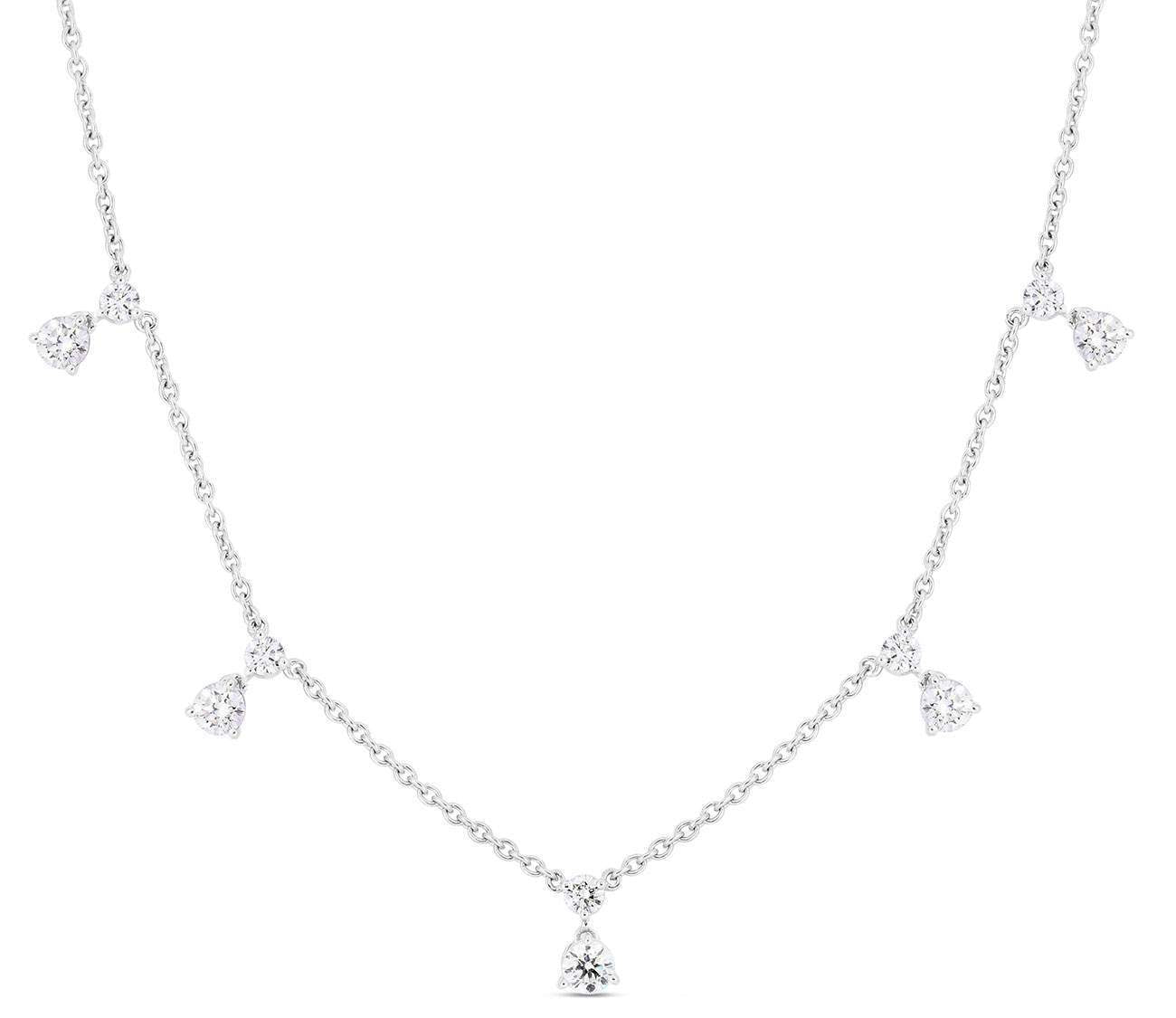 Roberto Coin Diamond By The Inch Necklace