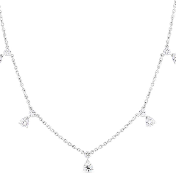 Roberto Coin Diamond By The Inch Necklace