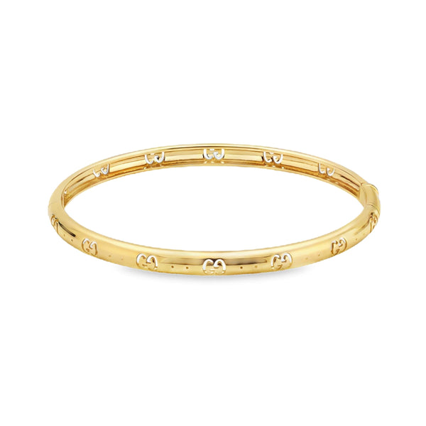18kt Gold Gucci Icon Bangle